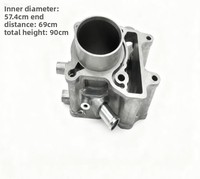 Kit Ring Gasket Piston Silinder Sepeda Motor 174cc Hon Da PCX150 ADV150 57.4mm Berlapis Keramik Berkinerja Tinggi