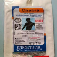 Système de shunt manuel stérile pour hydrocéphale SH-202 Chhabra VP pour pression moyenne, certifié CE Classe II, shunt antibactérien