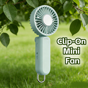 2000mAh Plastic Three-Speed Wearable Foldable <b>Mini</b> <b>Fan</b> Rechargeable Battery Powered <b>USB</b> Outdoor Summer Cooling Portable KC CE - Product Image 1