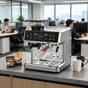 Cafetera <span class=keywords><strong>Espresso</strong></span> Anbolife con Bomba ULKA de 20 Bares, 2450W, Doble Termobloque, Control de Temperatura PID, Portafiltro Comercial de 58mm - Product Image 5