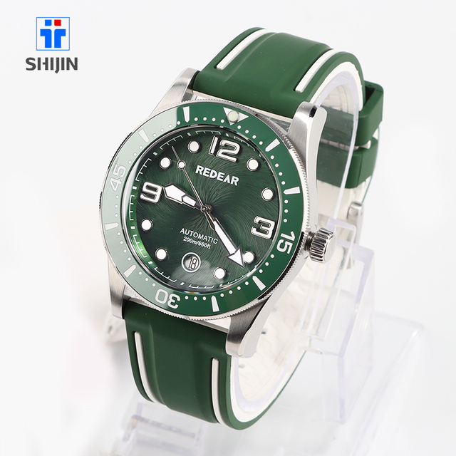 High Performance 316L Stainless Steel Case Open Heart Diver Sport Analog Watch Men Waterproof Luxury Mechanical Miyota 9015
