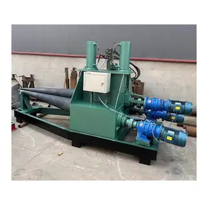 3 roller universal hydraulic cylinder driven 40mm thick three roller plate rolling machine