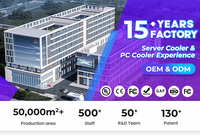 Pendingin CPU Heatsink Aluminium Berkinerja Tinggi dengan Bantalan Cairan, LED ARGB 320W, untuk Intel LGA 1700 AM5, Casing Komputer Gaming 120mm 36.5dBA
