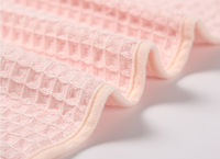Nouvel arrivage Serviette gaufrée de couleur unie en coton éponge Oneside pour le bain et technique tissée à la main pour la maison et les cadeaux