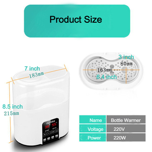 Chauffe-biberon électrique professionnel de qualité supérieure pour bébé, chauffe-biberon double avec stérilisateur - Product Image 3