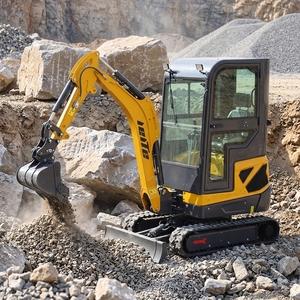 Potente Miniexcavadora de 1.8 Toneladas, Motor de 1800 kg, Miniexcavadora Pequeña con Orugas para Nivelación de Terrenos y Movimiento de Tierras - Product Image 2