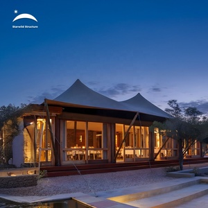 Tente de glamping de luxe extensible pour l'extérieur, type lodge safari, avec salle de bain, à vendre - Product Image 2