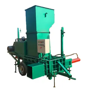 La mejor máquina de briquetas de ensilado de paja para cultivos/empacadora de alimentación de paja de almacenamiento verde/empacadora de paja diésel móvil