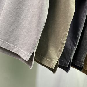 2023 nuovo Design 100% cotone Batik Washed Polo t-shirt Hip Hop taglie forti <span class=keywords><strong>abbigliamento</strong></span> retrò da uomo - Product Image 4