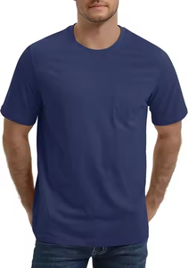 Camiseta <span class=keywords><strong>HAGO</strong></span> Casual Extra Grande para Hombre, 220 GSM, 100% Algodón, Tallas Grandes, Impresión Personalizada, Transpirable, Lisa, Estilo Urbano, Venta al Por Mayor - Product Image 2