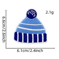 Noël bleu broderie Applique robe décoration noël fer sur/coudre sur chapitre chaussettes wapiti serviette broderie patchs