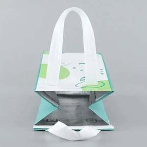 ถุงเก็บความเย็นแบบพกพาสำหรับไอศกรีม ชานม ทำจากผ้าไม่ทอและอลูมิเนียมฟอยล์ สำหรับใส่อาหาร - Product Image 2