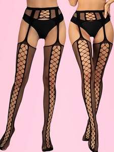 2024 dame collants résille bas élégant maille <span class=keywords><strong>jarretelle</strong></span> collants body creux décoration <span class=keywords><strong>pas</strong></span> <span class=keywords><strong>cher</strong></span> prix ODM Lingerie Costume - Product Image 5
