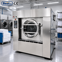 Factory Industrial Stainless Steel Fully Automatic Washer Extractor Laundry Washing Machine 15kg to 100kg