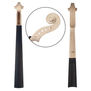 NAOMI 4/4 violín 5 eléctrico de cuello de Violín de tamaño completo de arce de madera de abeto de cuello diapasón de ébano violín piezas - Product Image 5