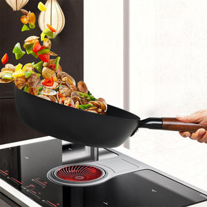 <span class=keywords><strong>Wok</strong></span> Chino <span class=keywords><strong>De</strong></span> Acero Al Carbono Nitrurado <span class=keywords><strong>De</strong></span> <span class=keywords><strong>28</strong></span> <span class=keywords><strong>cm</strong></span> <span class=keywords><strong>De</strong></span> Gran Venta, 1,3mm <span class=keywords><strong>De</strong></span> Espesor, Sin PFOA, Presazonado Y Sin Revestido - Product Image 3