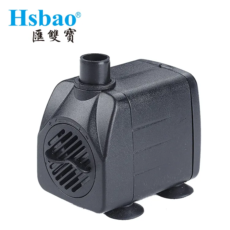 مصنع HSB-650 600L / H من Hsbao غاطس لنفايات التبريد المضخة المغاطسة للداخل والخارج نافورة صغيرة غاطسة مضخات بخاصية الماء