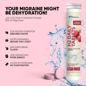 चीन आपूर्तिकर्ता कस्टम सूत्र का लोगो रास्पबेरी फ्लेवर्ड H2 आणविक हाइड्रोजन टैबलेट, ट्यूब में पैक किया गया - Product Image 3