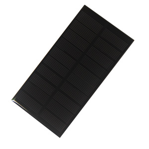 Panneau solaire monocristallin Masuyoshi Mitsu 1.5W 5V 133X69MM, assemblage en résine époxy entièrement noir pour la charge de la batterie - Product Image 1