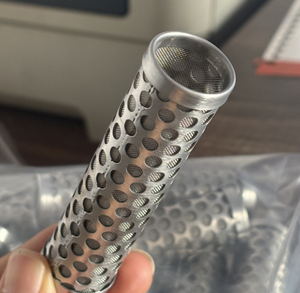 Cylindres filtrants perforés et tissés en acier inoxydable SUS 304 Séparation des impuretés liquides et élément filtrant de filtration - Product Image 4