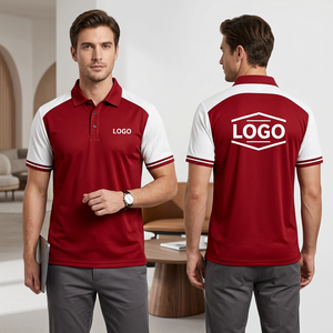 Custom Logo Men's Solid Knitted Quick Dry for Shirt Short Sleeve Contrast Color Uniform Golf Team Sportswear Made in Bangladesh - Product Image 1