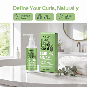 Crème Définissante pour Boucles - Boucles Rebondissantes - Hydratante - Anti-Frizz - Tenue 24H - Formule Naturelle - Crème Définissante pour <span class=keywords><strong>Cheveux</strong></span> <span class=keywords><strong>Bouclés</strong></span> - Product Image 2