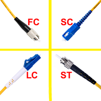 Factory Price LC / UPC - SC / UPC Single Mode Jumper Optical Fiber Communication Cable Simplex Fiber Patch Cord