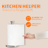 Emballage écologique, différentes tailles, vente chaude, papier absorbant de cuisine, prix bas, petit emballage, service OEM, papier absorbant de cuisine rond