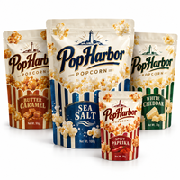 Sachet Doypack OEM pour flocons multigrains, refermable, de qualité alimentaire, avec fermeture éclair, pour emballage de snacks