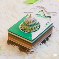 Nouveau produit Mini bloc-notes cadeau créatif Omoshiroi 3D calendrier magique Notes autocollantes bloc-notes en papier pour bureau école papeterie