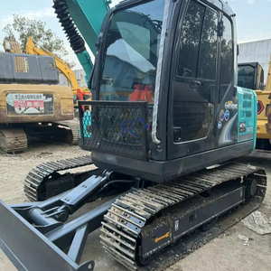 Mini-excavatrice Kobelco Sk75 d'occasion de 5 tonnes en stock avec moteur, modèle chenillé neuf à vendre - Product Image 2