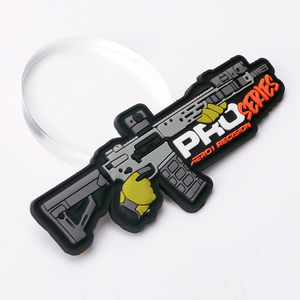 Kustom kualitas baik 3d karet Pvc Label Patch mesin <span class=keywords><strong>Hook</strong></span> dan <span class=keywords><strong>Loop</strong></span> pengencang lembut Pvc Patch LOGO karet untuk pakaian - Product Image 6