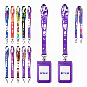מותאם אישית lanyard טלפון ידידותי לסביבה לאירועים בכנסים מזהה כרטיסי שם-כרטיס מותאם אישית פוליאסטר/ניילון - Product Image 1