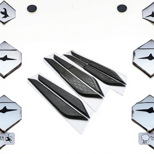 Emblemas Laterales Negros de ABS para Guardabarros, Adhesivos Decorativos para Carrocería de Audi A5 S5 RS5 - Product Image 2