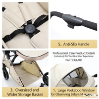 Nouvelle poussette de voyage compacte Easy Move, système de pliage à une main, poussette bébé, landau pour nouveau-nés jusqu'à 3 ans