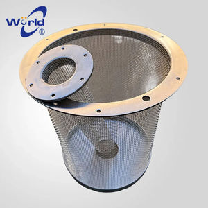 304ステンレス鋼線フィルターカートリッジ フランジ＆バスケットタイプ 平織り 切断サービス 下水処理用メッシュ - Product Image 4