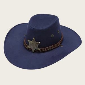 Chapeau de style ethnique 100 % coton, chapeau de festival à six branches pour hommes et femmes, chapeau de couple, chapeau de cowboy occidental, chapeau décontracté pour performance jazz - Product Image 4