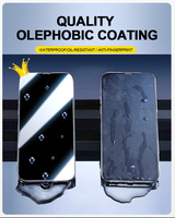 Protection d'écran en verre trempé double HD plaqué pour iPhone 17 16 15 14 13 12 11 Pro Max 17, avec kit anti-poussière