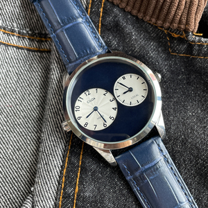 Montre à quartz CILOA-Business, cadran rond, bracelet en cuir, affichage de la date, logo personnalisé pour hommes - 519 - Product Image 5