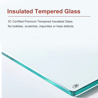Ventana Corredera de Aluminio con Doble Acristalamiento y Rotura de Puente Térmico, Resistente al Viento y de Ahorro Energético, para Cocina, Apartamento, Directo de Fábrica