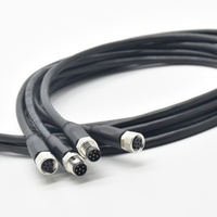 Câble de signalisation aviation M8 3-17 broches mâle-femelle pour caméra de voiture DVR, CCTV et faisceau de câblage de subwoofer