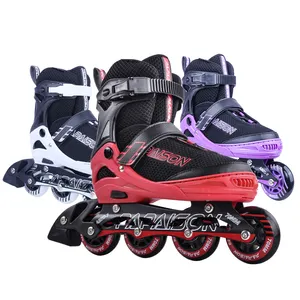 PAPAISON heißer Verkauf blinkender Rollschuh Patines en Linea Inline Skates chuhe für Erwachsene und Kinder