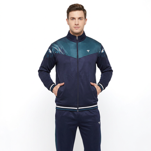 Nuevo Chándal Ligero, Ecológico, Transpirable, de Talla Grande, en Poliéster/Algodón, con Estampado Lavado al Ácido y Cierre de Cremallera - Product Image 1