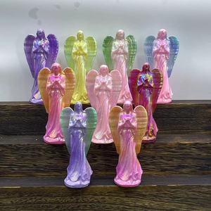 Wholesale 12cm Natural Stones Healing Gemstone Crystal Big Angels Carving Crafts Crystal <b>Gifts</b> Aura Crystal Angel - Product Image 1