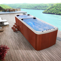 Cina moderna 6m grandi piscine per bambini fuori terra calda piscina in fibra di vetro all'aperto personalizzato nuoto spa