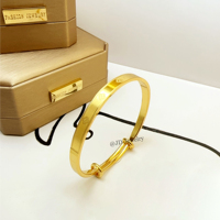 Trèfle fin à quatre feuilles plaqué or 24k Bracelet à breloques en laiton pour dames Fabrication de bijoux en vrac Bracelet réglable en laiton