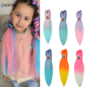 Colori diversi Pre stirato intrecciare i capelli <span class=keywords><strong>per</strong></span> i <span class=keywords><strong>bambini</strong></span>, breve prezzo all'ingrosso facile treccia <span class=keywords><strong>per</strong></span> i <span class=keywords><strong>bambini</strong></span> - Product Image 1