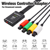 Adaptateur de contrôleur sans fil RetroScaler BlueRetro pour console SEGA DreamCast vers PS3 PS4 PS5 8bitdo Switch Pro WiiU Controller