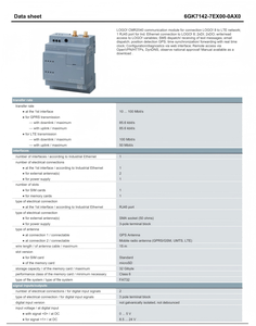 Módulo de Comunicación S-IEMENS SIMATIC PLC CMR2020 6GK7142-7EX00-0AX0 PAC Ethernet/RJ45 Industrial 2 Digital - Product Image 4