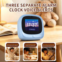 Jam Alarm Pintar AI BW2 untuk Anak, Speaker Interaktif dengan Obrolan Suara, Timer Pomodoro, Pemutar Cerita, Mainan Edukasi untuk Anak, Hadiah